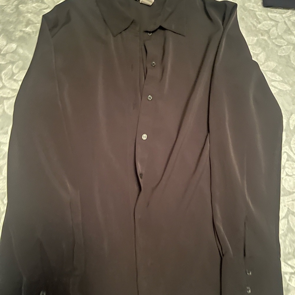H&M Black Button Down Shirt